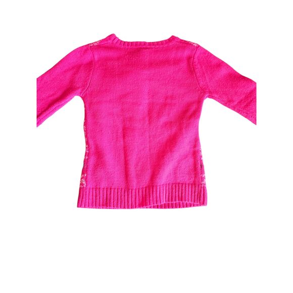 Pink Llama Love Kids' Size Small (7/8) Sweater By Total Girl - Picture 3 of 4